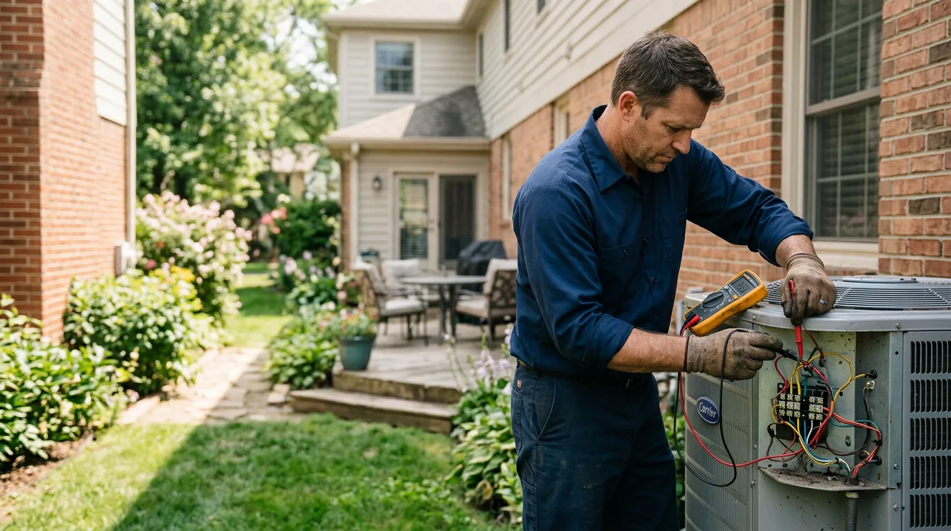 HVAC technician working near North Branch, MI